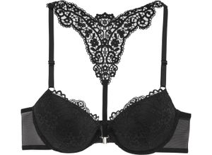 6921983644934 - LASCANA Melissa Push-Up-BH B-Cup Spitze für Damen schwarz 70 B