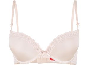 6921983692874 - Push-up BH herausnehmbare Pads Spitze für Damen beige 80B