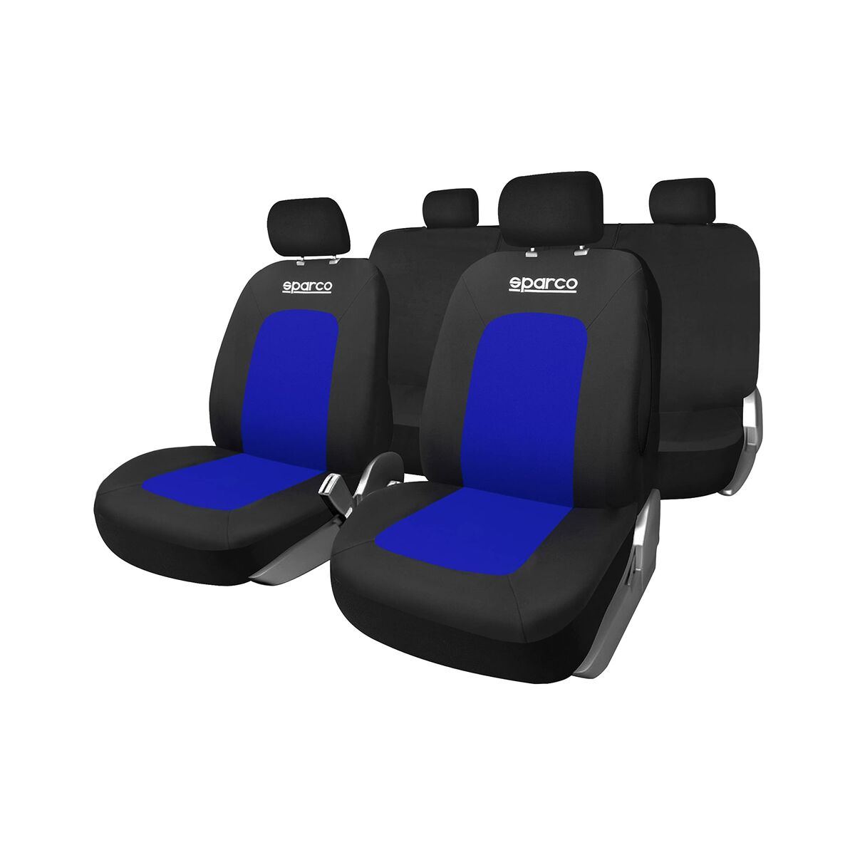 6922516334650 - Sitzbezug-Set Sport Schwarz Blau