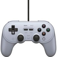 6922621501824 - 8Bitdo Pro2 Wired Gamepad for Switch and Windows - Grey - Gamepad - Nintendo Switch