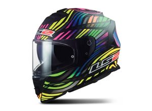 6923221132432 - Integralhelm FF800 Storm II Power Mattschwarz-Regenbogen