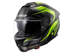 6923221186367 - Integralhelm FF808 Stream II Fury Schwarz-HiVis Gelb