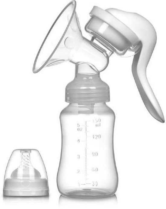 6925546011195 - Einstellbare Milchpumpe für Frauen - Manuelle Milchpumpe - BPA-frei - Manuelle Milchpumpe - Babyfütterung - Nuckelflasche Baby - Weiß BPA-frei