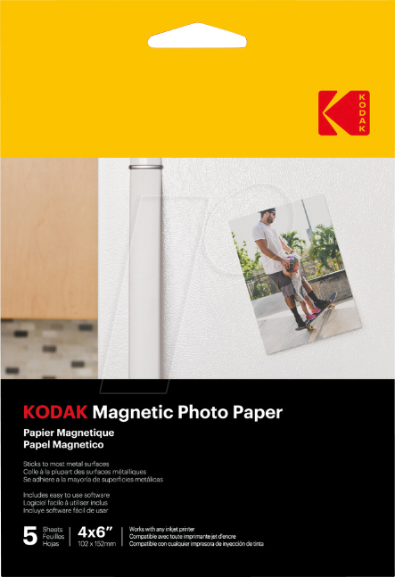 6926798910311 - KODAK 9891031 - Magnetisches Fotopapier 10 x 15 cm 5 Blatt