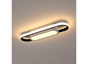 6926826300220 - Comely - Moderne LED-Deckenleuchte Ellipsenform 24W 3000LM Acryl-Deckenlampe für Wohnzimmer Schlafzimmer Küche Flur Studio - Warmweißes Licht