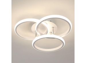 6926826300763 - Moderne LED-Deckenleuchte 40W 4500LM rundes weißes Design Aluminium-Deckenleuchte neutralweißes Licht 4500K ideal für Wohnzimmer Schlafzimmer