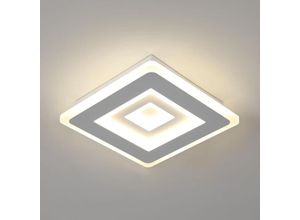 6926826301685 - Moderne LED-Deckenleuchte quadratische Deckenlampe 28W 3150LM in weißem Acryl für Schlafzimmer Wohnzimmer Flur Arbeitszimmer neutralweißes Licht