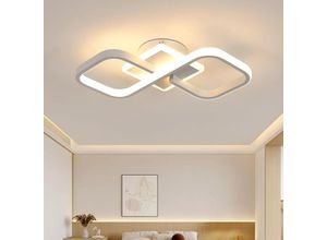 6926826306123 - Goeco - Moderne Design-LED-Deckenleuchte Weiß 36W 4000LM LED-Deckenlampe Quadratische Acryl-Deckenleuchte LED-Innenbeleuchtung für Schlafzimmer