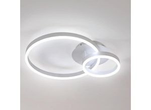 6926826306529 - Moderne LED-Deckenleuchte 42W 4725LM Runde Deckenleuchte Ø50cm Acryl-Deckenleuchte für Wohnzimmer Schlafzimmer Küche Flur Kaltweiß 6500K Weiß