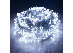 6927193273650 - Amirror Smart Ug - 100M 1000 led Weihnachten led Lichterketten Outdoor Fairy Girlande Urlaub Hochzeit Party Fairy Girlande Light-White100M800LEDS