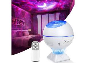 6927193310812 - Led Sternenhimmel Projektor Lampe Nachtlicht Galaxy Projektor mit Musik Timer Fernbedienungund Bluetooth Sternenlicht Projektor für Baby