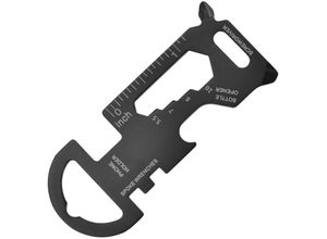 6927193398438 - Amirror Smart Ug - Schlüsselanhänger Edelstahl Multitool Karte Flaschenöffner Schlüsselanhänger Outdoor Multitool