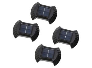 6927193448997 - Amirror Smart Ug - Solar-Wandleuchte für den Außenbereich wasserdichte Lampe für Haus Garten Veranda weißes Licht-2LED 4 Sie