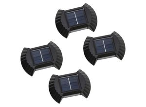 6927193449017 - Amirror Smart Ug - Solar-Wandleuchte für den Außenbereich wasserdichte Sonnenlichtlampe für Haus Garten Veranda warmes Licht-2LED 4PCS