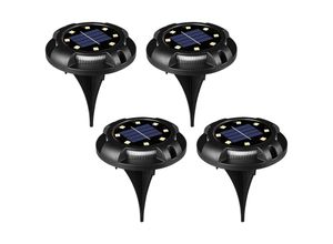 6927193449284 - Amirror Smart Ug - 8 led wasserdichtes Solarlicht Außenbeleuchtung dekoratives Licht ideal für Garten Deck Treppe Terrasse oder Einfahrt