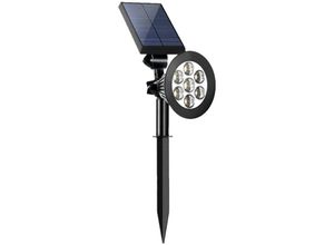 6927193449314 - Amirror Smart Ug - 7 LED-Solarstrahler für Halloween im Freien 180 ° einstellbare automatische Lichter wasserdicht für Gartenlandschaft weißes