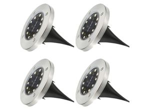 6927193449451 - Amirror Smart Ug - 4er-Pack Solar-Bodenleuchten 10   12 LED-Solar-Gartenleuchten wasserdichte Landschaftsleuchten für den Außenbereich 10LED