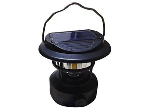 6927193449987 - Amirror Smart Ug - Solar-LED-Campinglaterne helle tragbare Überlebenslaternen multifunktionale Retro-Campinglampe klein schwarz