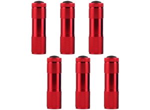 6927193451898 - 9led lila Licht Taschenlampe UV-Geld-Detektor rote Lampe 6pcs