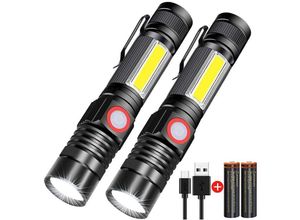 6927193452383 - Amirror Smart Ug - usb wiederaufladbare magnetische Mini-Taschenlampe tragbar 2 Pakete