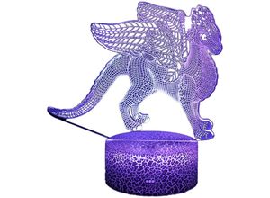 6927193453021 - Amirror Smart Ug - Buntes 3D-Nachtlicht der Dinosaurier-Serie kreative Geschenklampe Tischlampe LC-1863