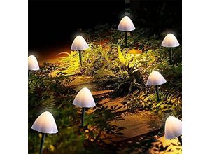 6927193453373 - Amirror Smart Ug - Multi-Mode-Solar-Pilz-Lichterkette für Garten Terrasse Landschaft Rasenweg Hochzeitsfeier