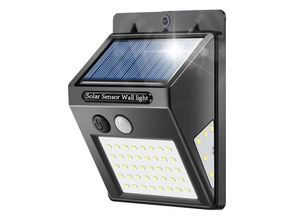 6927193453458 - Amirror Smart Ug - Solarleuchten für den Außenbereich Sicherheitsleuchten mit Körpersensor Solarwandleuchten für Gartenzaun 1 Paket