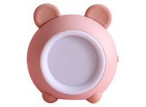 6927193454639 - Cartoon Bär LED Nachtlicht tragbarer Touch-Schalter Licht rosa