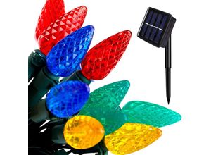 6927193456220 - Solar Lichterkette Halloween dekorative Lichterkette 50LED 164ft Märchen