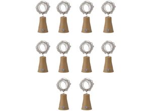 6927193456732 - Solar-Weinflaschenlichter 20 LED-Korklichter für Party Hochzeit Weihnachten Urlaub Garten rotes Licht 10er-Pack