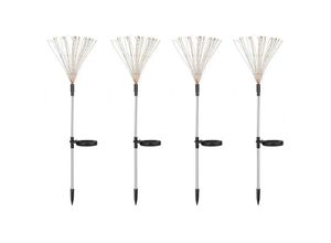 6927193457111 - Feuerwerk Solarleuchten für den Außenbereich 4er-Pack LED-Lichterketten Weihnachtsdekorationen für Party Hof Garten Multicolor8mode