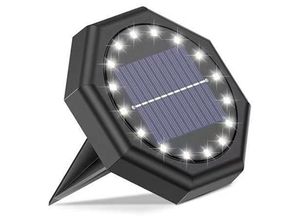 6927193458316 - Amirror Smart Ug - Solar-Bodenleuchten 1 Packung mit 16 LED-Beleuchtung für Terrasse Durchgang Rasen Terrasse Einfahrt Gehweg