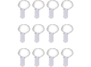 6927193458583 - Amirror Smart Ug - 12 Pack Lichterketten 20 LEDs 65 Fuß batteriebetrieben Party Hochzeit Weihnachtsdekoration lila Licht