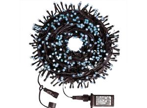 6927193458828 - Amirror Smart Ug - LED-Lichterkette 72 Fuß 200 led 8 Modi Niederspannung für Weihnachten Haus Garten blau