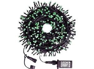 6927193458835 - Amirror Smart Ug - LED-Lichterkette 72 Fuß 200 LED-Lichterketten 8 Modi Niederspannung für Weihnachten Haus Garten Grün