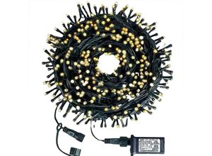 6927193458873 - Amirror Smart Ug - LED-Lichterkette 72 Fuß 200 LED-Lichterketten 8 Modi Niederspannung für Weihnachten Haus Garten warmweiß