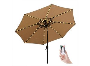 6927193459689 - Amirror Smart Ug - Patio Umbrella String Lights batteriebetrieben 8 Modi Fernbedienung für Strand Camping Weiß