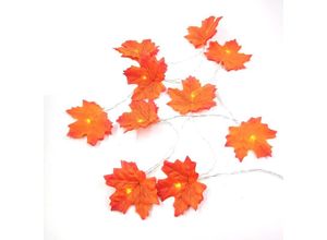 6927193481451 - Amirror Smart Ug - Herbst Ahornblatt Girlande wasserdichte Lichterkette für Thanksgiving Halloween Dekoration Nr 1 3 Meter 20 Lichter