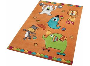 6928549634125 - Kinderteppich SMART KIDS Little Artists Teppiche Gr B L 110 cm x 170 cm 10 mm 1 St orange Kinder Kinderzimmerteppiche