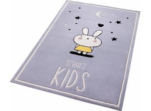 6928549634989 - Kinderteppich SMART KIDS Conny Teppiche Gr B L 110 cm x 170 cm 10 mm 1 St grau Kinder Kinderzimmerteppiche