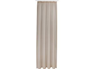 6930325424684 - Gardine GUIDO MARIA KRETSCHMER HOME&LIVING TENDER Gardinen Gr 175 cm Kräuselband 135 cm beige (sand) Kräuselband Gardine transparent Leinen Optik mit Struktur monochrom