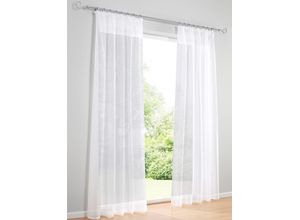 6930325645409 - Gardine HEINE HOME Gardinen Gr 145 cm Multifunktionsband 140 cm weiß Halbtransparente Gardinen