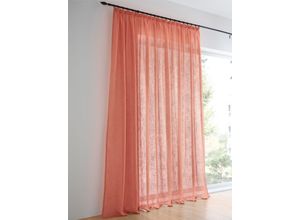 6930325705820 - Gardine HEINE HOME Gardinen Gr 225 cm Universalzugband Universalzugband 140 cm orange (terracotta)