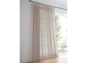 6930325705844 - Gardine HEINE HOME Gardinen Gr 145 cm Universalzugband Universalzugband 140 cm grau (taupe)