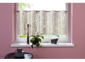 6930325746236 - my home Scheibengardine »Anna« (1 St) Viskose & Polyester Äste-Motiv