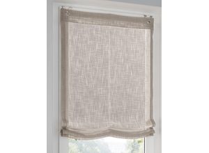 6930325797597 - Raffrollo HEINE HOME Gr 6 grau (taupe) B140cm H130cm Raffrollos