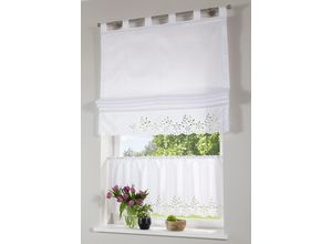 6930325909020 - Raffrollo HOME AFFAIRE Neapel Gr 1 weiß B45cm H140cm Taft Obermaterial 100% Polyester Raffrollos