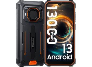 6931548314721 - BV6200Pro Orange Rugged Smartphone Outdoorhandy mit 8 GB RAM und 128 GB Speicher