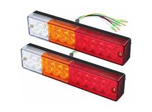 6931927738551 - Riceel - x LED-Rücklichter Blinker Rücklicht 40 LEDs Universal-Rücklicht 12 v 24 v für LKW-Anhänger Wohnwagen UV-Boot Wohnmobil