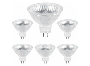 6931939646141 - Riceel - Halogenlampe GU53 35 w 12 v 400 lm Warmweiß 2700 k dimmbar Halogenstrahlerlampe MR16 6er-Pack